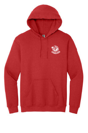 Stocked and back ordered: Cotton Hoodie WITHOUT Personalization (Navy and Red)