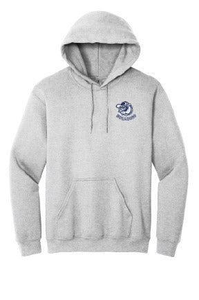 Stocked and back ordered:  Cotton Hoodie WITHOUT Personalization (Grey - middle school only)