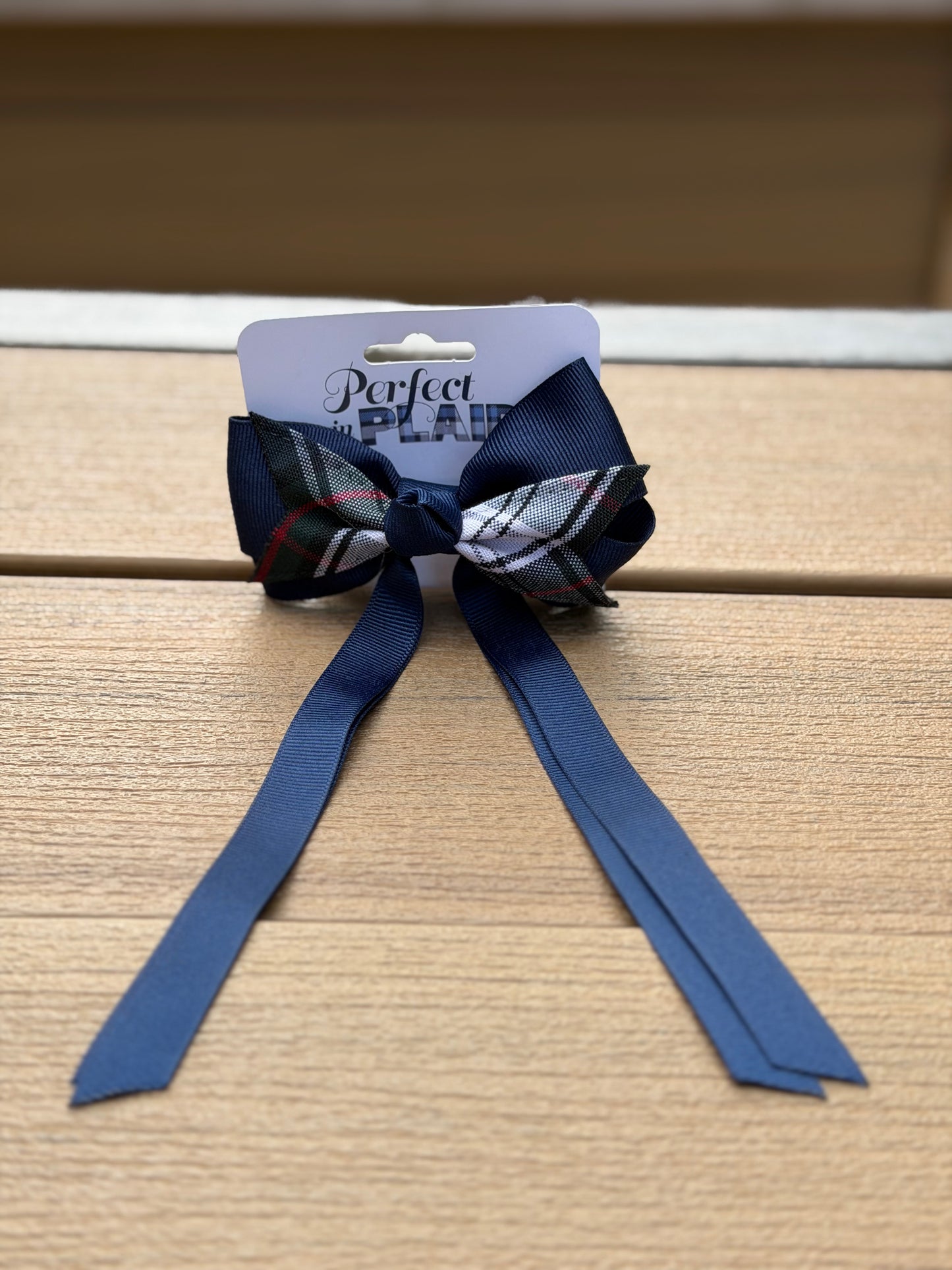 Handmade Bow with Streamer (Elastic Hair Tie)