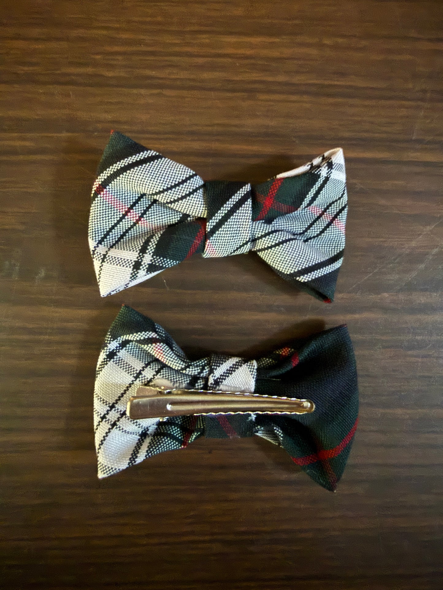 NEW! Upcycled Lloyd Plaid Hair Bow