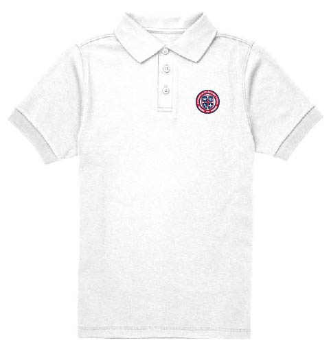 ASB Uniform Unisex Short Sleeve Polo (White)