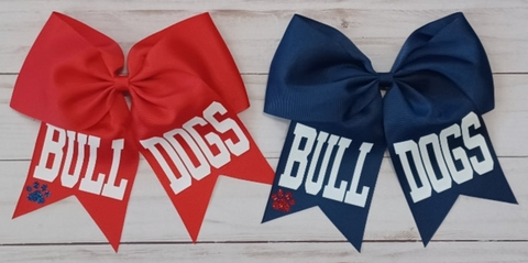 Bulldog Hair Bow