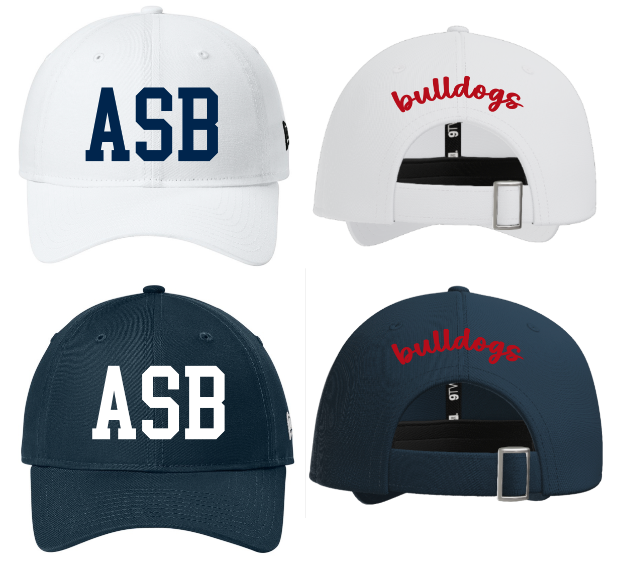 NEW! | ASB Embroidered Hat | NAVY or WHITE