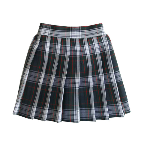 Satsuma Designs Lloyd Plaid Knife Pleat Skirt